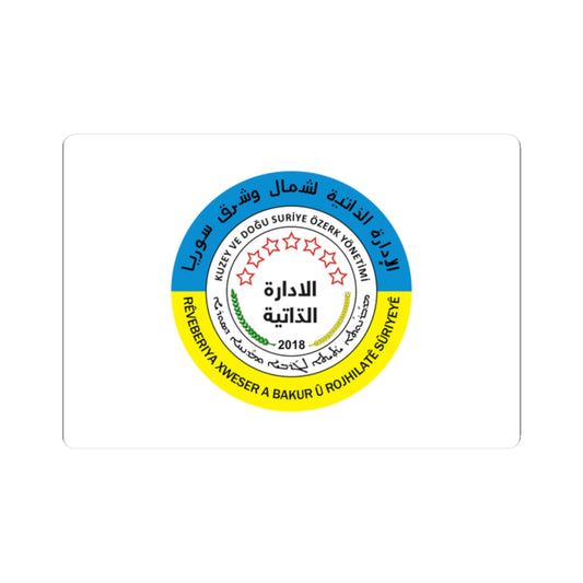 De facto SA-NES Flag (Syria) STICKER Vinyl Kiss-Cut Decal