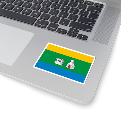 Flag of Yekaterinburg Sverdlovsk oblast (Russia) STICKER Vinyl Kiss-Cut Decal