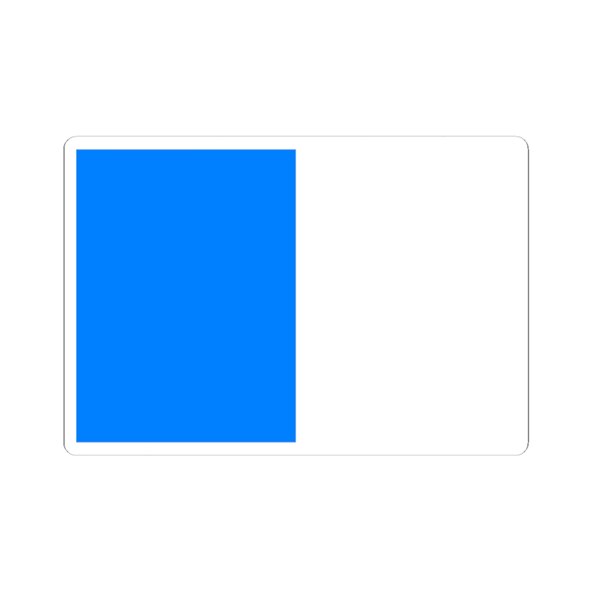 Flag of Ajaccio (France) STICKER Vinyl Kiss-Cut Decal