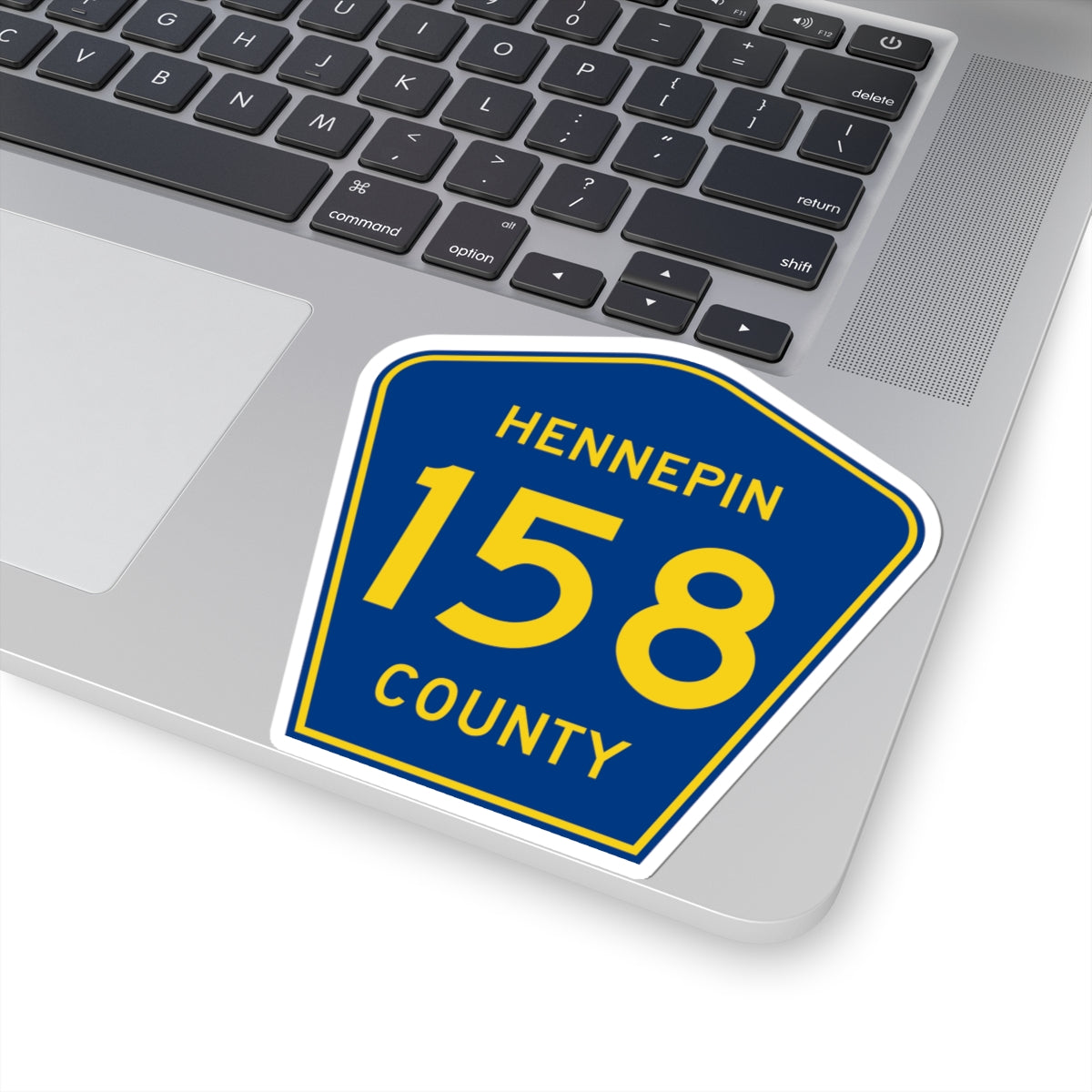 Hennepin County 158 (Minnesota) (Road Sign) STICKER Vinyl Kiss-Cut Decal