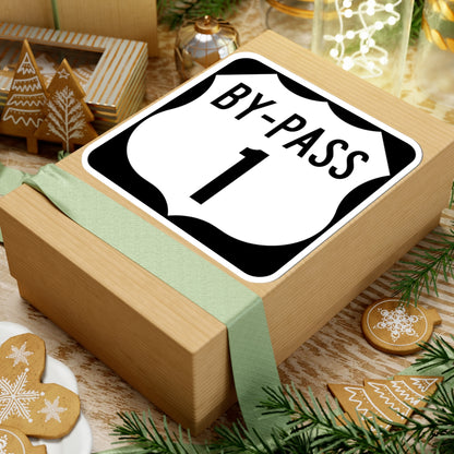 US 1 Bypass (New Hampshire) (Road Sign) STICKER Vinyl Kiss-Cut Decal