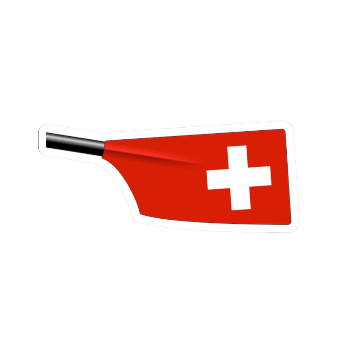 Swiss Rowing Blade (Switzerland) STICKER Vinyl Kiss-Cut Decal