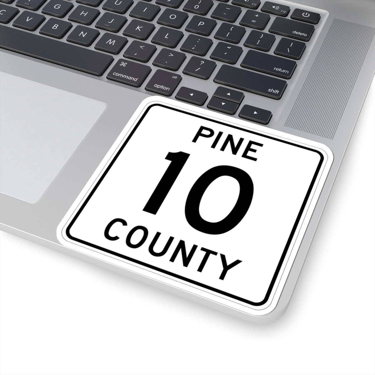 Pine County Route 10 MN (Minnesota) (Road Sign) STICKER Vinyl Kiss-Cut Decal
