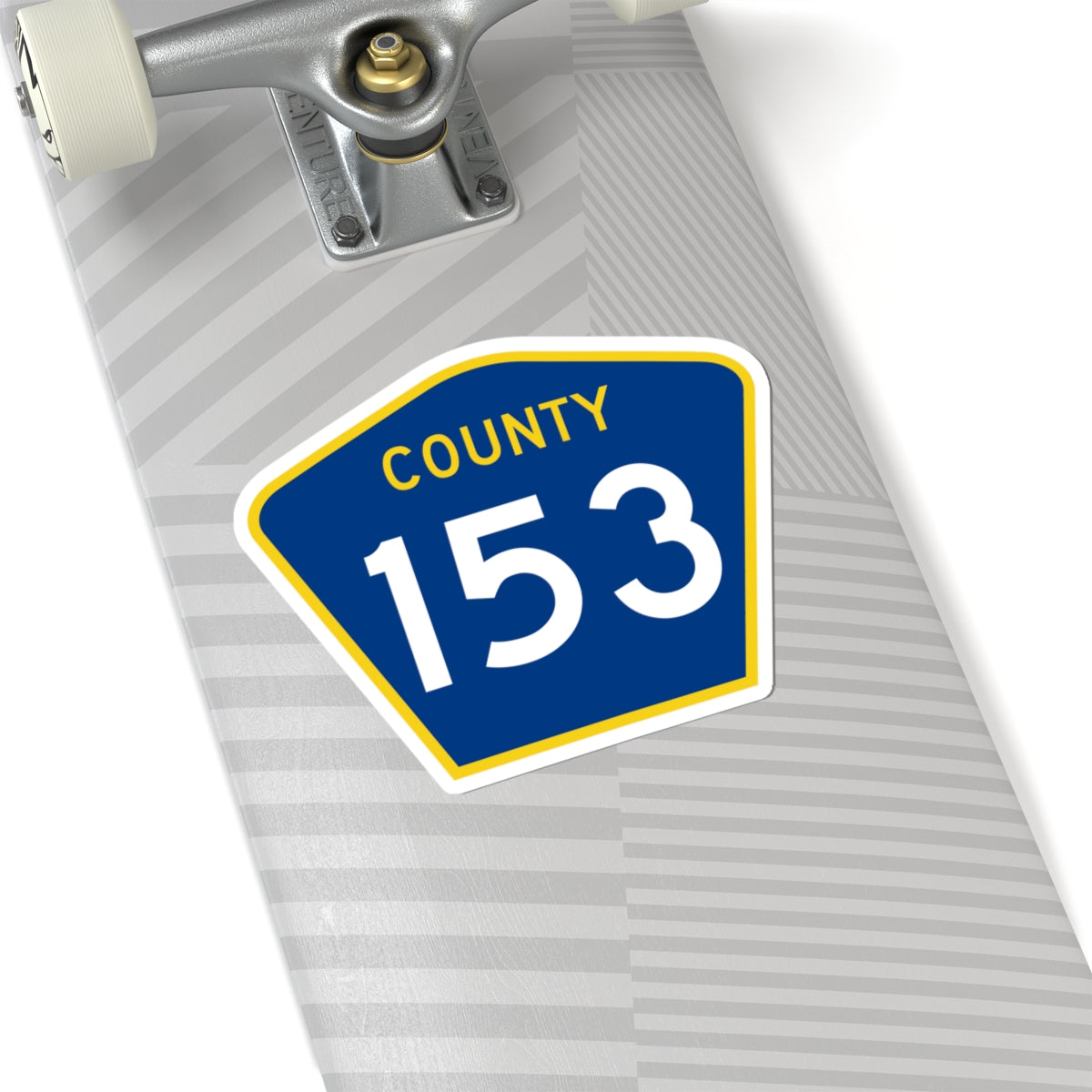 County 153 MN (Minnesota) (Road Sign) STICKER Vinyl Kiss-Cut Decal
