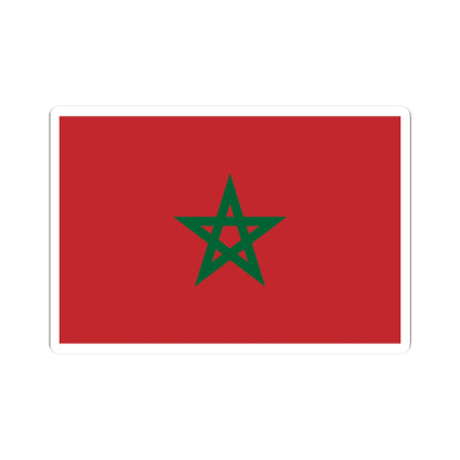 Flag of Morocco unbordered (Morocco) STICKER Vinyl Kiss-Cut Decal