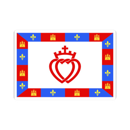 Traditional flag of Vendee (France) STICKER Vinyl Kiss-Cut Decal