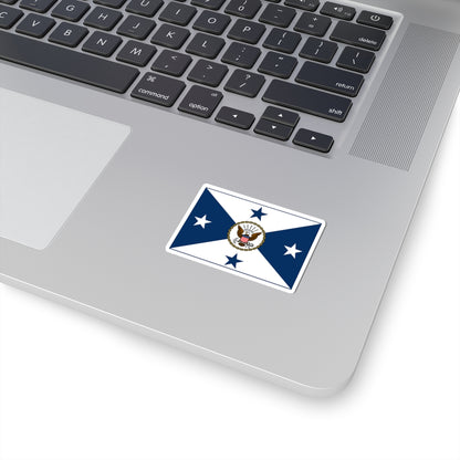 VCNO FLAG NO POLE (U.S. Navy) STICKER Vinyl Kiss-Cut Decal