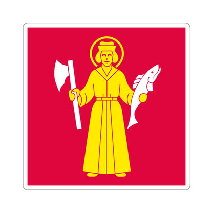 Flag of Botkyrka (Sweden) STICKER Vinyl Kiss-Cut Decal