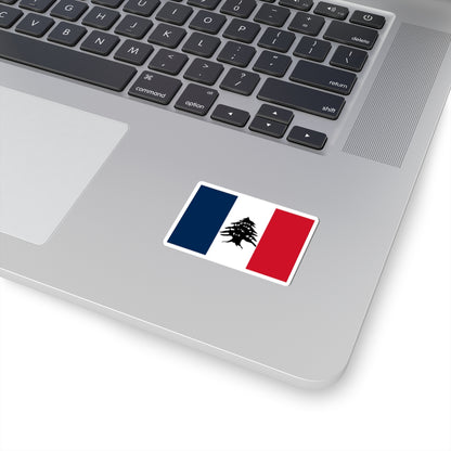 Flag of Lebanon during French Mandate 1920-1943 2 (Lebanon) STICKER Vinyl Kiss-Cut Decal