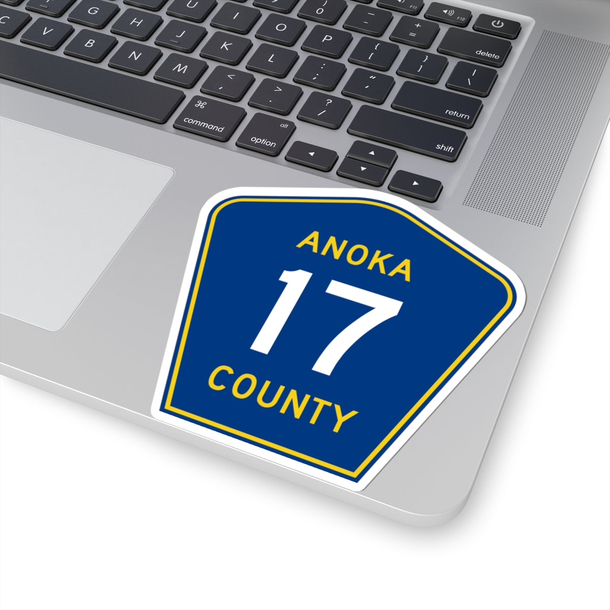Anoka County 17 (Minnesota) (Road Sign) STICKER Vinyl Kiss-Cut Decal