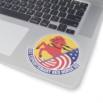 557th Expeditionary Red Horse Squadron (U.S. Air Force) STICKER Vinyl Kiss-Cut Decal