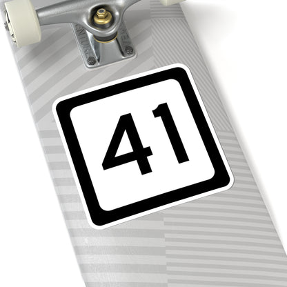 WV-41 (Virginia) (Road Sign) STICKER Vinyl Kiss-Cut Decal
