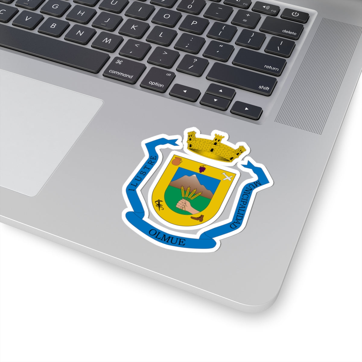Escudo de Olmué (Chile) (Coat of Arms) STICKER Vinyl Kiss-Cut Decal