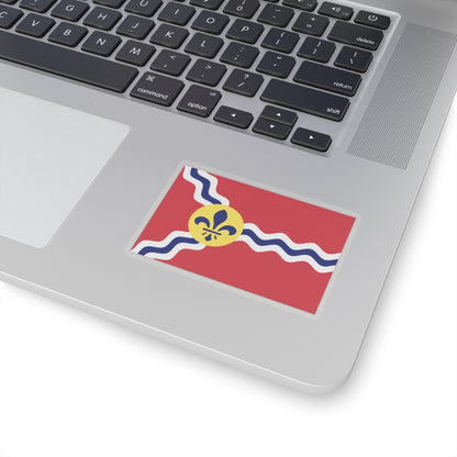 Flag of St. Louis, Missouri - STICKER Vinyl Kiss-Cut Decal