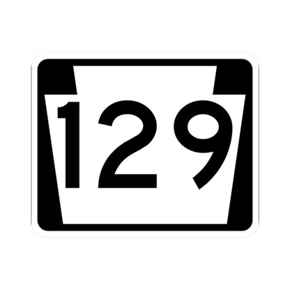 PA-129 (Pennsylvania) (Road Sign) STICKER Vinyl Kiss-Cut Decal