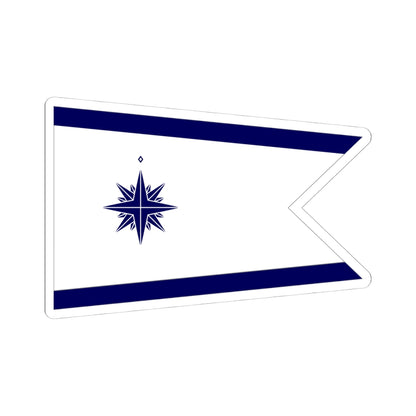 Standard of the Japan Coast Guard Commandant-bordered (Japan) STICKER Vinyl Kiss-Cut Decal