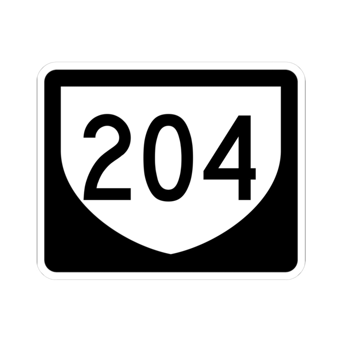 PR urban primary 204 (Puerto Rico) (Road Sign) STICKER Vinyl Kiss-Cut Decal