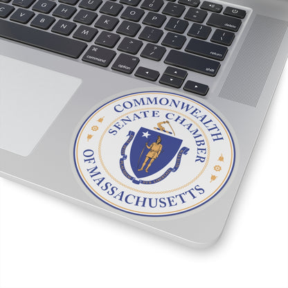 Seal of the Senate of Massachusetts - STICKER Vinyl Kiss-Cut Decal