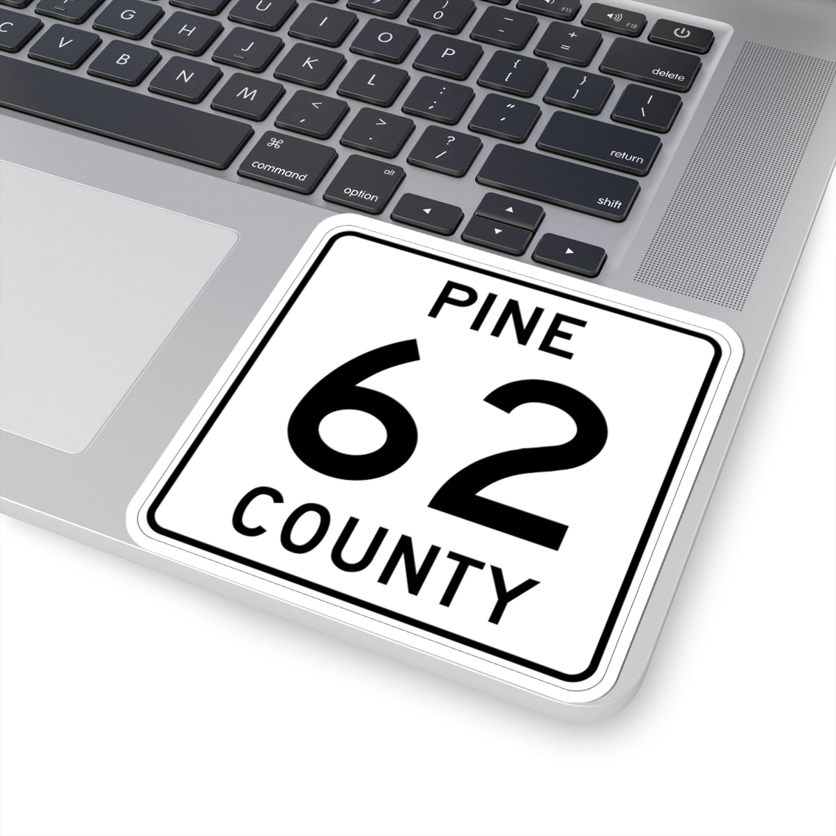Pine County Route 62 MN (Minnesota) (Road Sign) STICKER Vinyl Kiss-Cut Decal