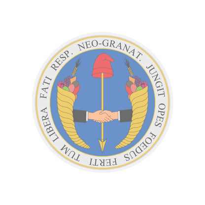 Coat of arms of United Provinces of New Granada - STICKER Vinyl Kiss-Cut Decal