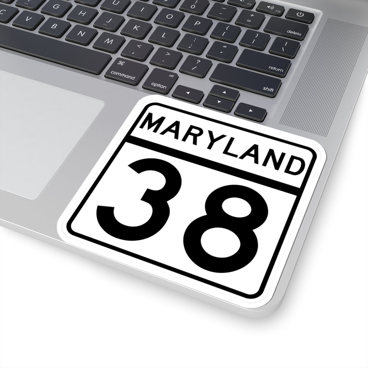 MD Route 38 (Maryland) (Road Sign) STICKER Vinyl Kiss-Cut Decal
