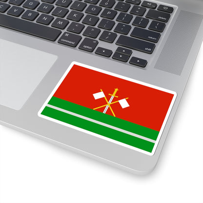 Flag of Monastyrschinsky rayon Smolensk oblast (Russia) STICKER Vinyl Kiss-Cut Decal