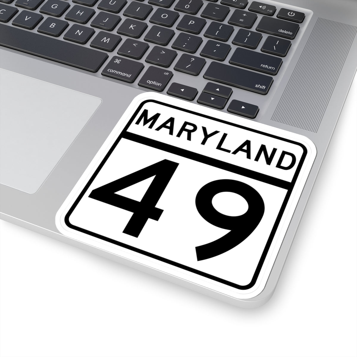 MD Route 49 (Maryland) (Road Sign) STICKER Vinyl Kiss-Cut Decal