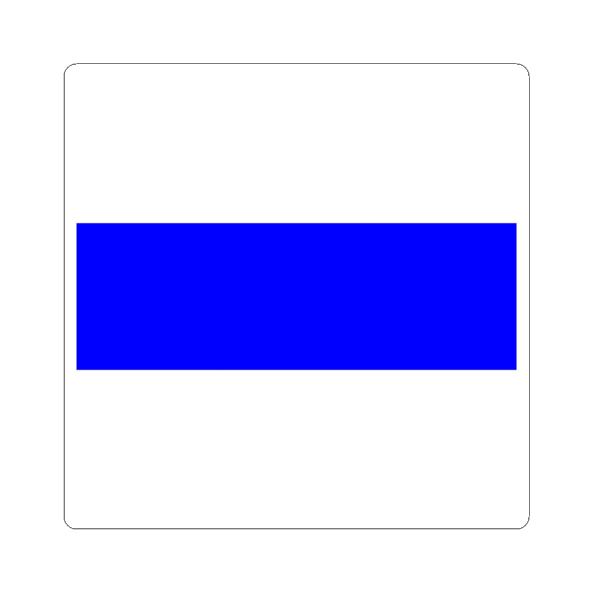 Flag of Zug (Switzerland) STICKER Vinyl Kiss-Cut Decal