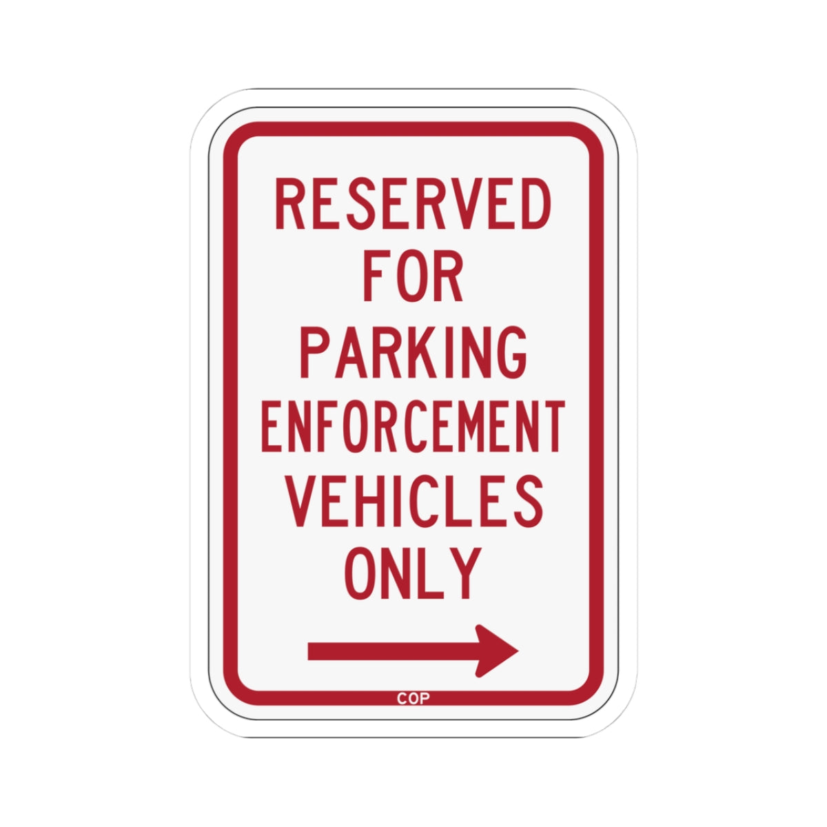 PBOT Road sign P4100R (Oregon) (Road Sign) STICKER Vinyl Kiss-Cut Decal