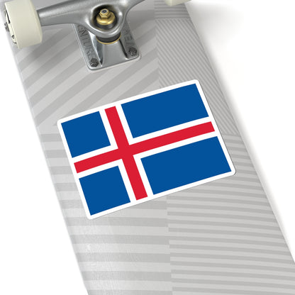 Flag of Iceland (Iceland) STICKER Vinyl Kiss-Cut Decal
