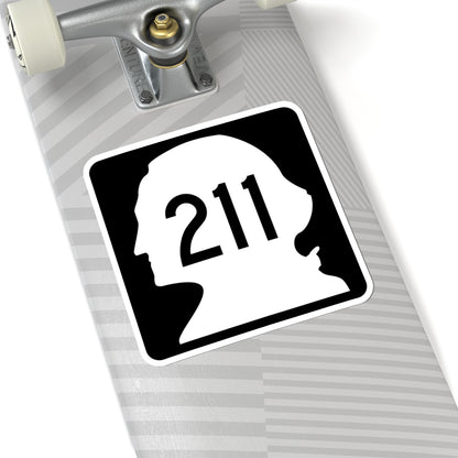 WA-211 (Washington) (Road Sign) STICKER Vinyl Kiss-Cut Decal