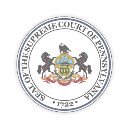 Seal of the Supreme Court of Pennsylvania - STICKER Vinyl Kiss-Cut Decal