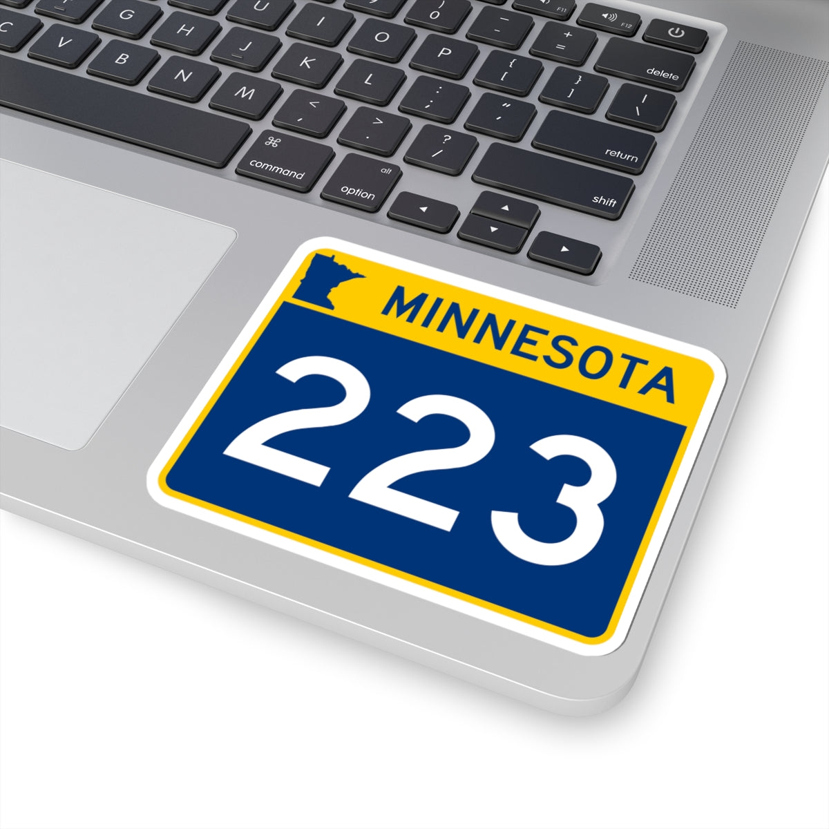 MN-223 wide (Minnesota) (Road Sign) STICKER Vinyl Kiss-Cut Decal