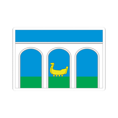 Flag of Mytishchi City Moscow Oblast (Russia) STICKER Vinyl Kiss-Cut Decal