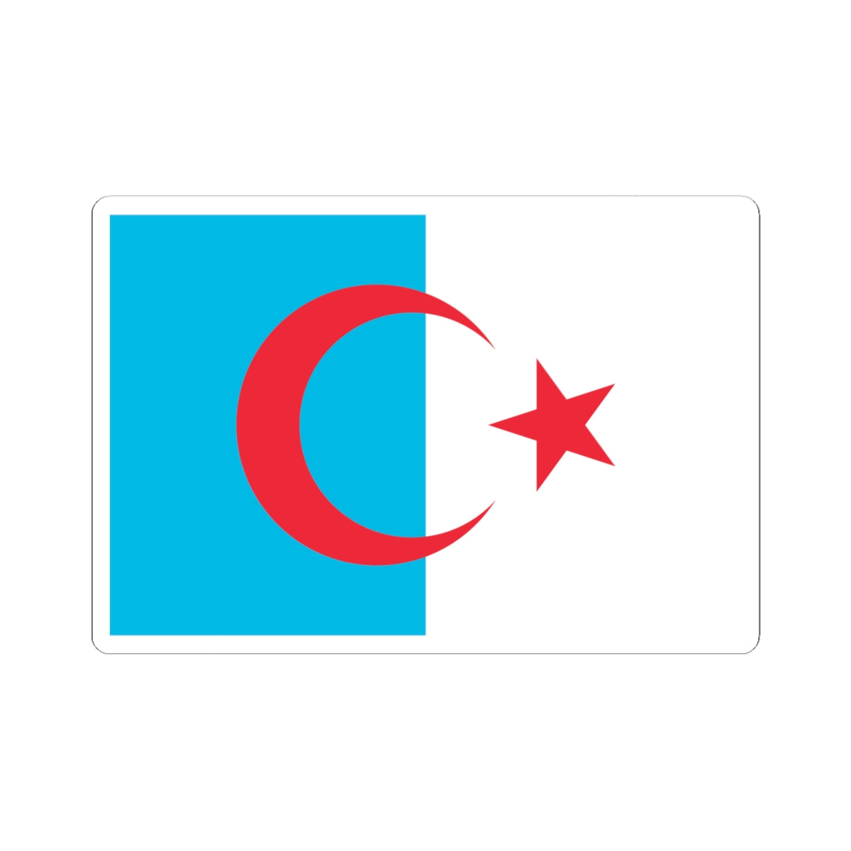 Flag of Syrian Turkomans (Syria) STICKER Vinyl Kiss-Cut Decal