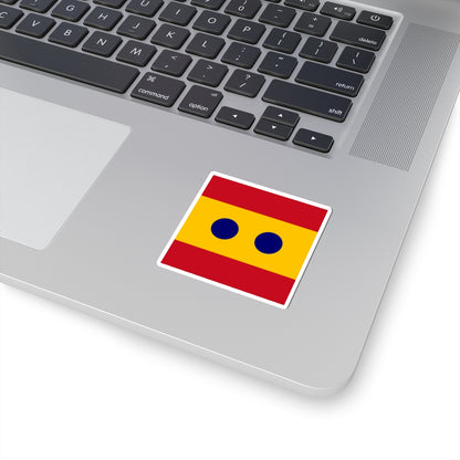 Flag of Vice Admiral Spain (Spain) STICKER Vinyl Kiss-Cut Decal
