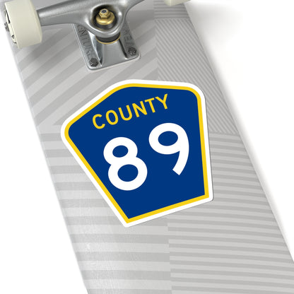 County 89 MN (Minnesota) (Road Sign) STICKER Vinyl Kiss-Cut Decal