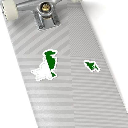 Flag-map of the Dominion of Pakistan (Pakistan) STICKER Vinyl Kiss-Cut Decal