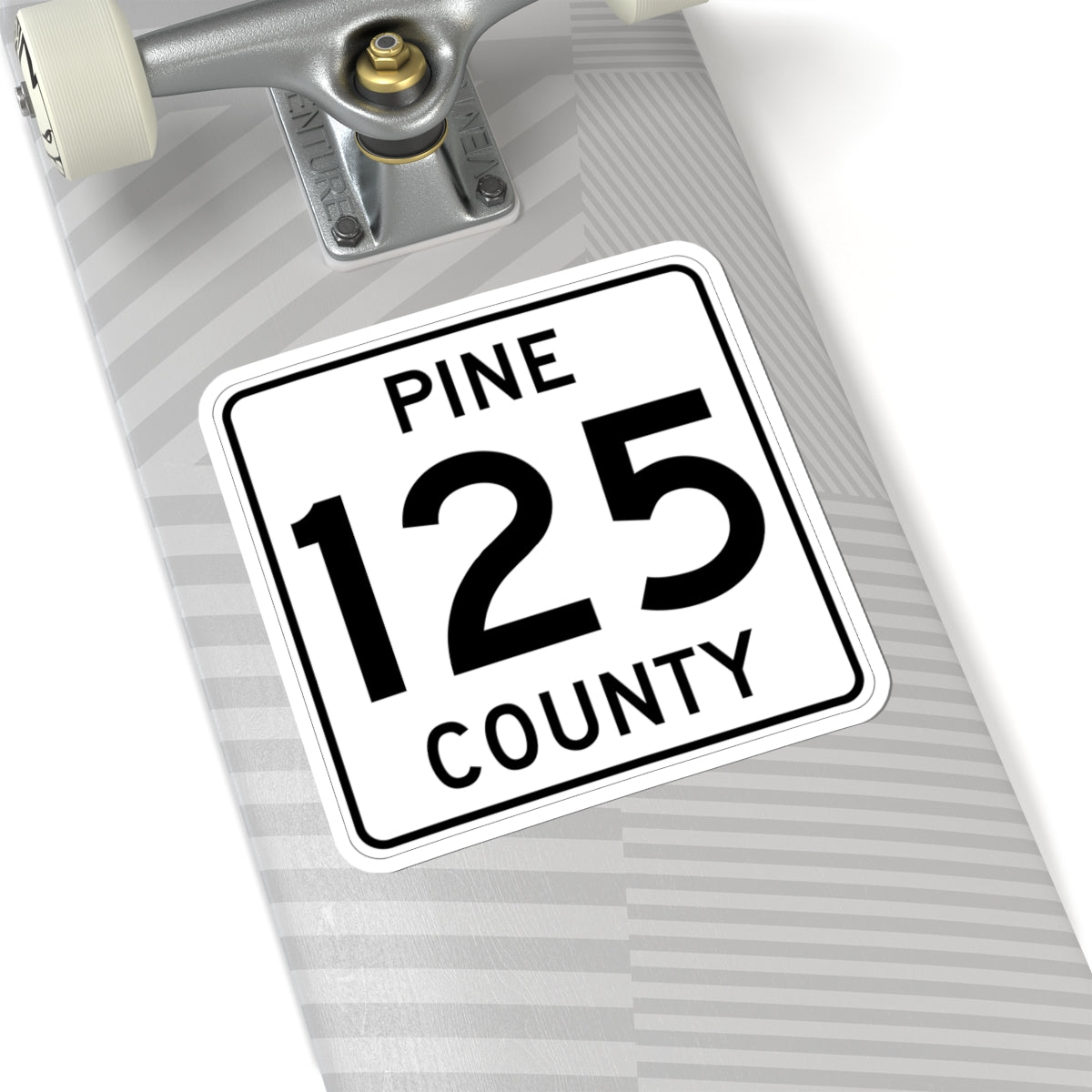 Pine County Route 125 MN (Minnesota) (Road Sign) STICKER Vinyl Kiss-Cut Decal