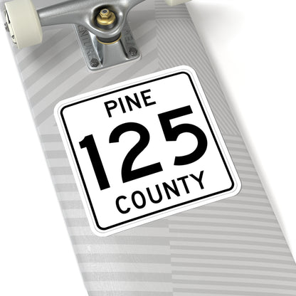 Pine County Route 125 MN (Minnesota) (Road Sign) STICKER Vinyl Kiss-Cut Decal