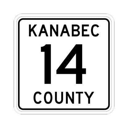 Kanabec County 14 MN (Minnesota) (Road Sign) STICKER Vinyl Kiss-Cut Decal