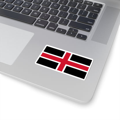 Flag of Durham (England) STICKER Vinyl Kiss-Cut Decal