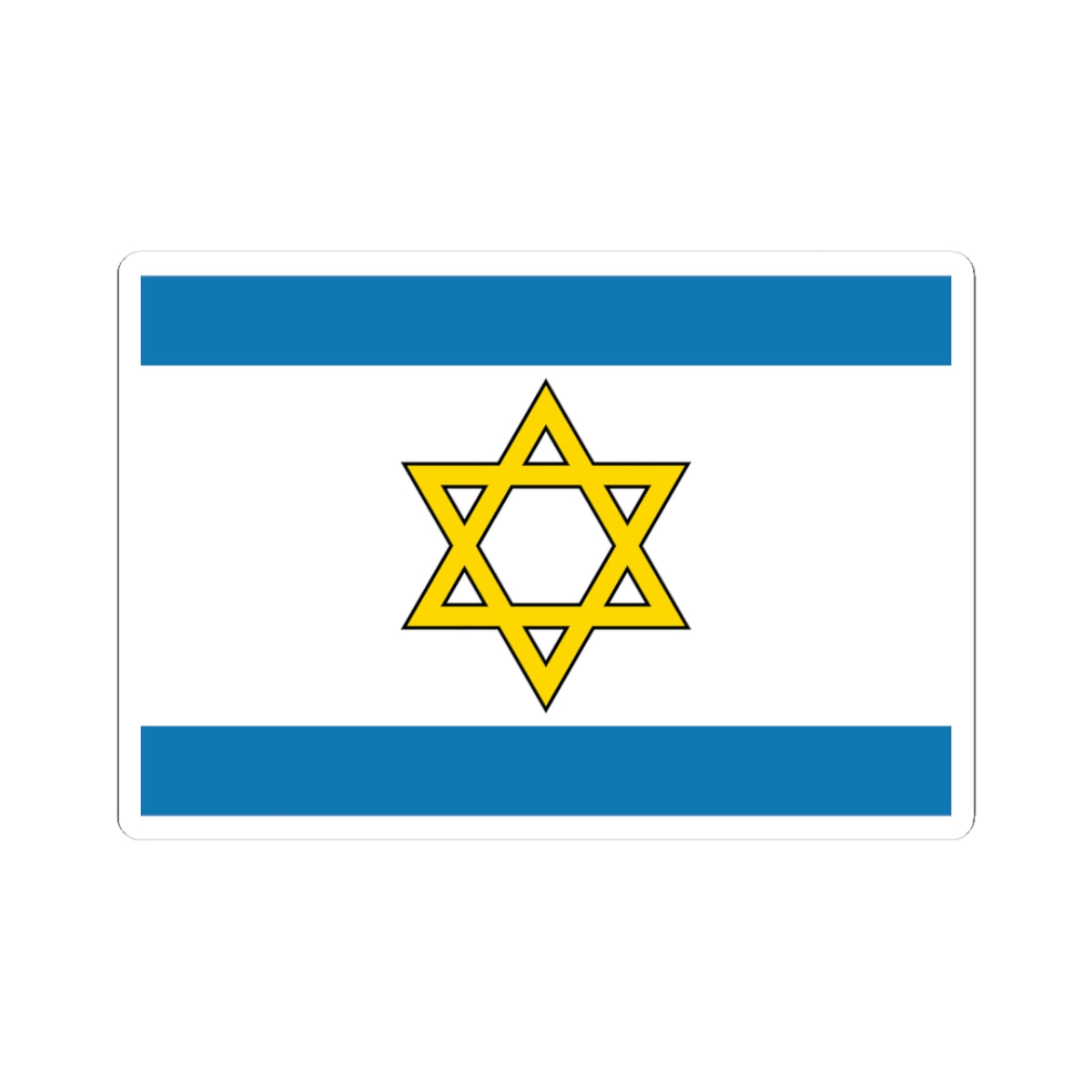 Flag of the State of Palestine Proposal 6 (Israel) STICKER Vinyl Kiss-Cut Decal
