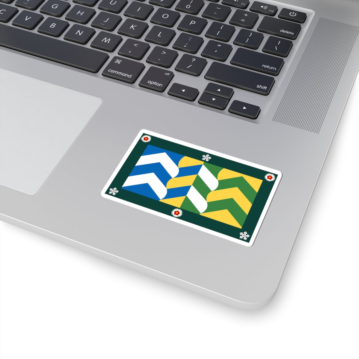 County Flag of Cumbria (England) STICKER Vinyl Kiss-Cut Decal