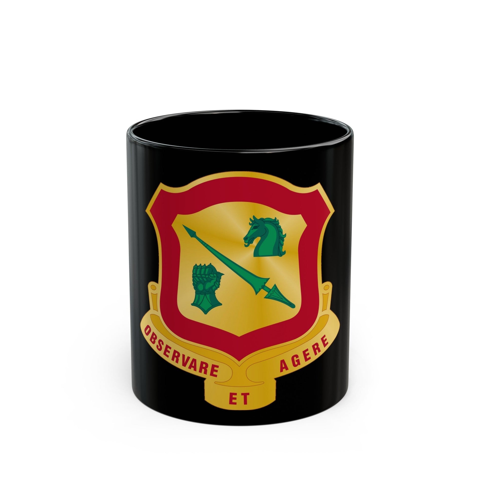 170th Antiaircraft Artillery Battalion (U.S. Army) Black Coffee Mug-11oz-The Sticker Space