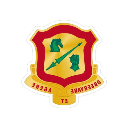 170th Antiaircraft Artillery Battalion (U.S. Army) REVERSE PRINT Transparent Die-Cut STICKER 2 Inch Die-Cut Transparent - The Sticker Space