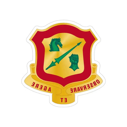 170th Antiaircraft Artillery Battalion (U.S. Army) REVERSE PRINT Transparent Die-Cut STICKER 5 Inch Die-Cut Transparent - The Sticker Space