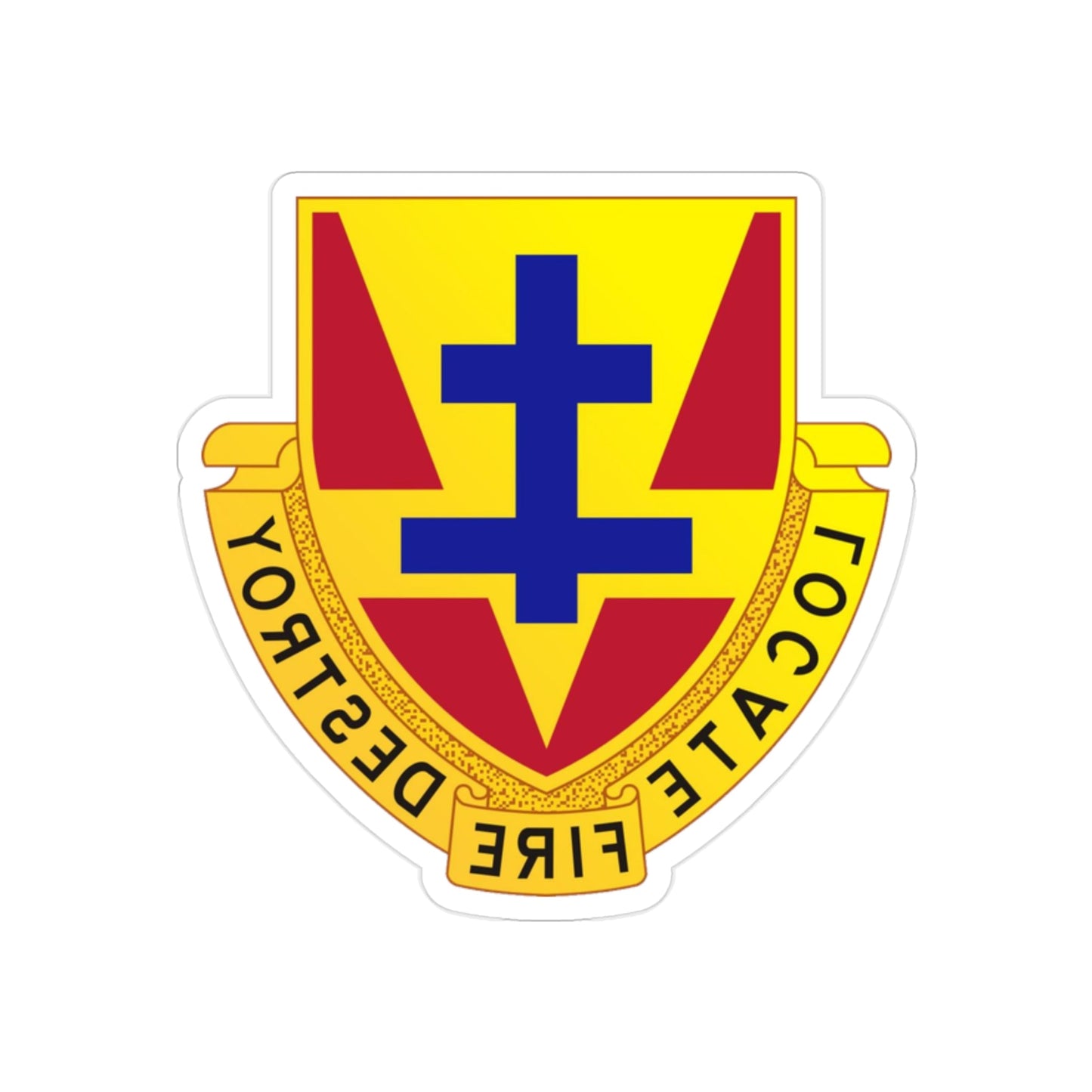 170th Artillery Regiment (U.S. Army) REVERSE PRINT Transparent STICKER-2 Inch-The Sticker Space