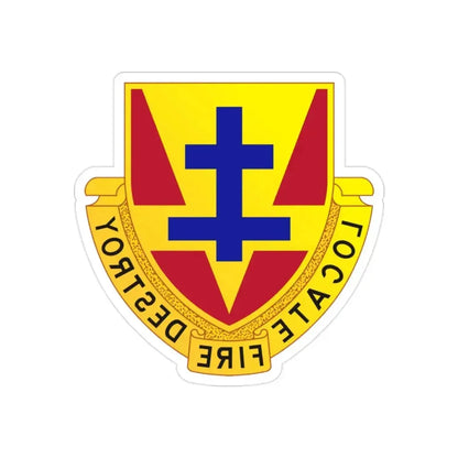 170th Artillery Regiment (U.S. Army) REVERSE PRINT Transparent Die-Cut STICKER - The Sticker Space