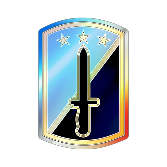 170TH INFANTRY BRIGADE (U.S. Army) Holographic STICKER Die-Cut Vinyl Decal-6 Inch-The Sticker Space